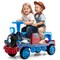 12V 2-Seater Ride on Toy with Train Whistle and Removable Chair-Blue